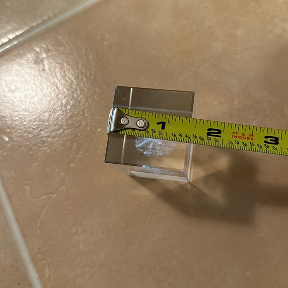 Vintage Ballerina Etched Glass Paperweight - Picture 9 of 10